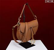 Dior Saddle Bag With Strap Golden Saddle Grained Calfskin Size 25.5 x 20 x 6.5 cm - 2
