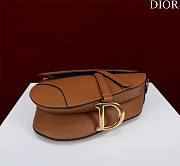 Dior Saddle Bag With Strap Golden Saddle Grained Calfskin Size 25.5 x 20 x 6.5 cm - 5