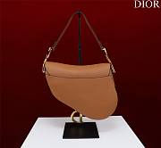 Dior Saddle Bag With Strap Golden Saddle Grained Calfskin Size 25.5 x 20 x 6.5 cm - 3