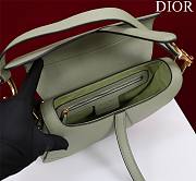 Dior Saddle Bag With Strap Cedar Green Grained Calfskin Size 25.5 x 20 x 6.5 cm - 5