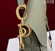 Dior Saddle Bag With Strap Cedar Green Grained Calfskin Size 25.5 x 20 x 6.5 cm - 4