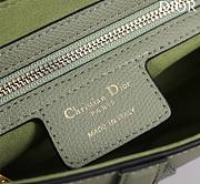 Dior Saddle Bag With Strap Cedar Green Grained Calfskin Size 25.5 x 20 x 6.5 cm - 2