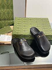 Gucci Women's Horsebit Slipper 749752 Black Leather - 4