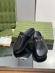 Gucci Women's Horsebit Slipper 749752 Black Leather - 3