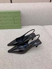 Gucci Women's Slingback Pump ‎764192 Black - 5