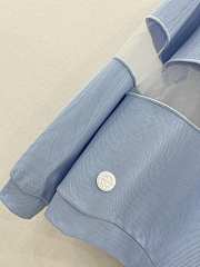 Louis Vuitton Tulle Insert Knit Pullover Blue - 3