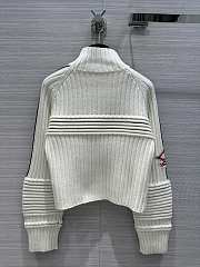 Louis Vuitton Contrast Accent Cropped Pullover White - 5
