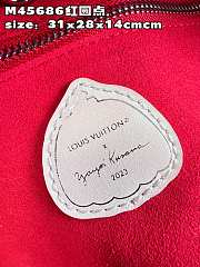 Louis Vuitton M46422 LV x YK Neverfull MM Red&White Size 31 x 28 x 14 cm - 4
