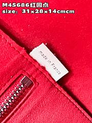 Louis Vuitton M46422 LV x YK Neverfull MM Red&White Size 31 x 28 x 14 cm - 2