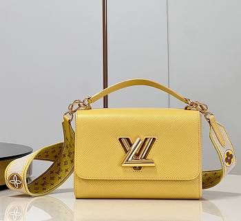 Louis Vuitton M22038 Twist MM Plume Yellow Size 23 x 17 x 9.5 cm