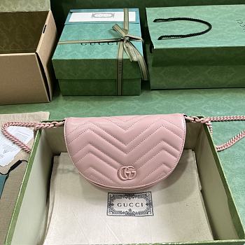 Gucci GG Marmont Matelassé Chain Mini Bag 746431 Light Pink Size 20x14.5x4 cm