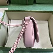 Gucci GG Marmont Matelassé Chain Mini Bag 746431 Light Pink Size 20x14.5x4 cm - 2