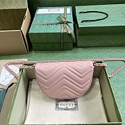 Gucci GG Marmont Matelassé Chain Mini Bag 746431 Light Pink Size 20x14.5x4 cm - 5