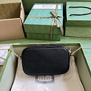 Gucci GG Marmont Mini Shoulder Bag 772759 Black Size 11x18.5x4 cm - 4