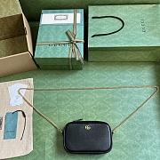 Gucci GG Marmont Mini Shoulder Bag 772759 Black Size 11x18.5x4 cm - 3