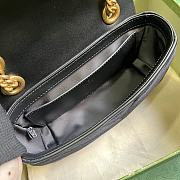 Gucci GG Marmont Mini Shoulder Bag 446744 Black Velvet Size 22x13x6 cm - 5