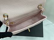 Chanel Mini Flap Bag Light Pink Grained Calfskin Gold Hardware Size 20cm - 4