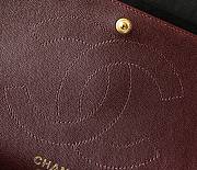 Chanel Classic Flap Bag Jumbo Black Lambskin Gold Hardware Size 19.5x30x10cm - 4