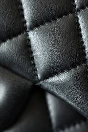 Chanel Classic Flap Bag Black Lambskin Gold Hardware Medium Size 25.5x15.5x6 cm - 3