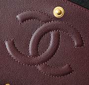 Chanel Classic Flap Bag Black Lambskin Gold Hardware Medium Size 25.5x15.5x6 cm - 2
