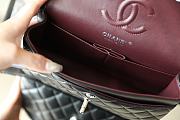 Chanel Classic Flap Bag Black Lambskin Silver Hardware Small Size 14.5x23x6 cm - 5