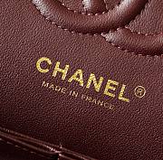 Chanel Classic Flap Bag Black Lambskin Gold Hardware Small Size 14.5x23x6 cm - 3