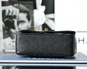 Chanel Classic Flap Bag Black Lambskin Gold Hardware Size 12.5x20x6cm - 5
