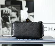 Chanel Mini Flap Bag Black Lambskin Gold Hardware Size 13.5x17x8cm - 4