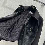 Fendi Black Wool And Mink Jacket - 5