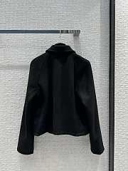 Fendi Black Wool And Mink Jacket - 2