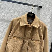 Fendi Beige Wool And Mink Jacket - 3