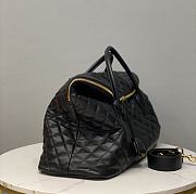 YSL ES Giant Travel Bag In Quilted Leather 736009 Black Size 56x50x19 cm - 5