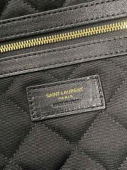 YSL ES Giant Travel Bag In Quilted Leather 736009 Black Size 56x50x19 cm - 4