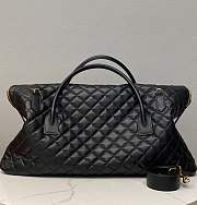 YSL ES Giant Travel Bag In Quilted Leather 736009 Black Size 56x50x19 cm - 3