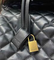 YSL ES Giant Travel Bag In Quilted Leather 736009 Black Size 56x50x19 cm - 2