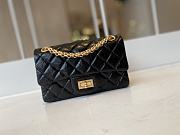 Chanel Mini 2.55 Handbag AS0874 Aged Calfskin Black Size 15.5 × 20 × 6 cm - 1