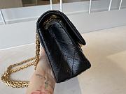 Chanel Mini 2.55 Handbag AS0874 Aged Calfskin Black Size 15.5 × 20 × 6 cm - 4