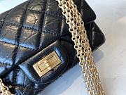 Chanel Mini 2.55 Handbag AS0874 Aged Calfskin Black Size 15.5 × 20 × 6 cm - 2