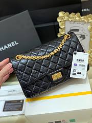 Chanel Large 2.55 Handbag A37587 Aged Calfskin Black Size 19.5 × 28 × 7.5 cm - 1