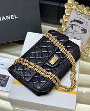 Chanel Large 2.55 Handbag A37587 Aged Calfskin Black Size 19.5 × 28 × 7.5 cm - 5