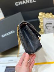 Chanel Large 2.55 Handbag A37587 Aged Calfskin Black Size 19.5 × 28 × 7.5 cm - 4