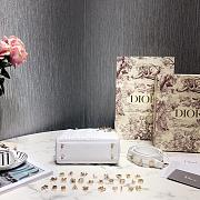 Small Lady Dior My ABCDIOR Bag White Cannage Lambskin Size 20x17x8 cm - 2