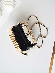 Chanel Mini Van Minaudiere Black/White/Gold AS4590 Size 9.4 × 16 × 8.7 cm - 2