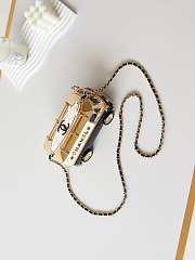 Chanel Mini Van Minaudiere Black/White/Gold AS4590 Size 9.4 × 16 × 8.7 cm - 4