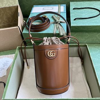 Gucci Ophidia Mini Bucket Bag 760201 Brown Size 11.5x23x8 cm