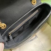 Gucci GG Marmont Small Shoulder Bag Black Leather ‎443497 Size 26x15x7cm - 4