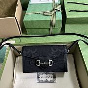 Gucci Horsebit 1955 Jumbo GG Mini Bag 699296 Black Canvas Size 18x12x5 cm - 1