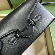 Gucci Horsebit 1955 Mini Bag 699296 Black Leather Size 18x12x5 cm - 2