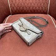 Gucci Horsebit 1955 Mini Bag 699296 Beige & White Size 18x12x5 cm - 5