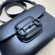 Gucci Horsebit 1955 Small Shoulder Bag 726226 Black Size 20.5*14.5*5cm - 4